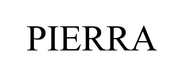 Trademark Logo PIERRA