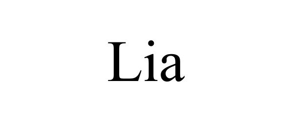 Trademark Logo LIA