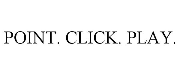 Trademark Logo POINT. CLICK. PLAY.