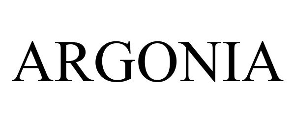 Trademark Logo ARGONIA