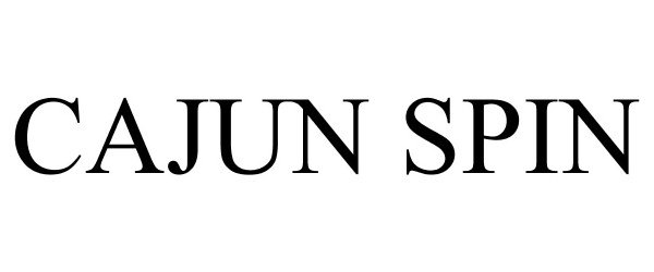 Trademark Logo CAJUN SPIN