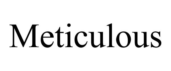 Trademark Logo METICULOUS