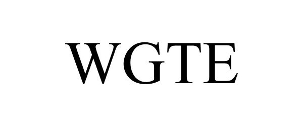 Trademark Logo WGTE