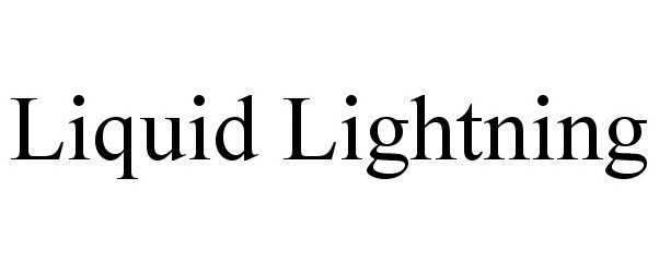 Trademark Logo LIQUID LIGHTNING