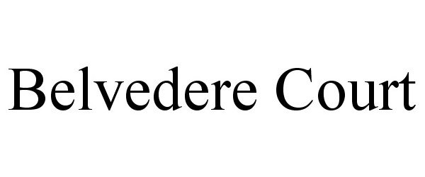 Trademark Logo BELVEDERE COURT