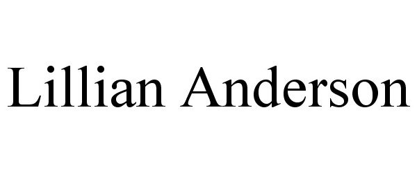 Trademark Logo LILLIAN ANDERSON