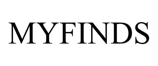 Trademark Logo MYFINDS