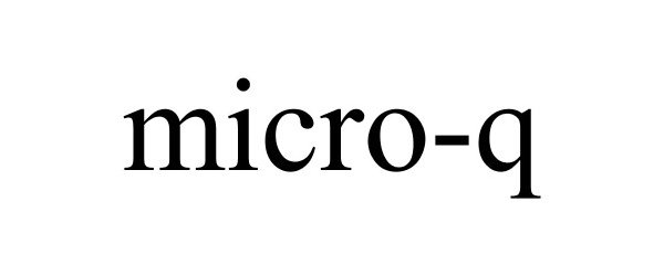 Trademark Logo MICRO-Q