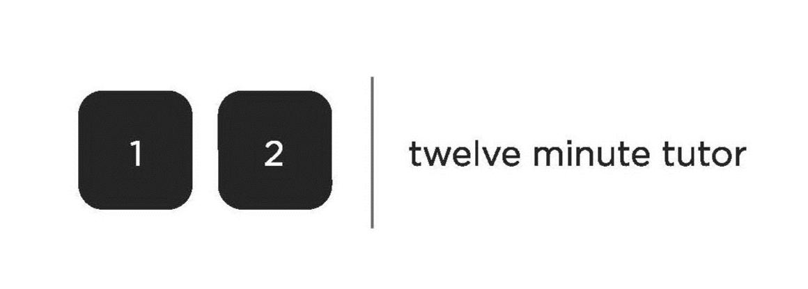 Trademark Logo 12 TWELVE MINUTE TUTOR