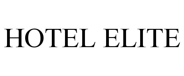 Trademark Logo HOTEL ELITE
