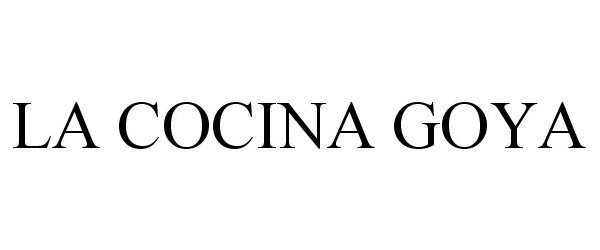 Trademark Logo LA COCINA GOYA