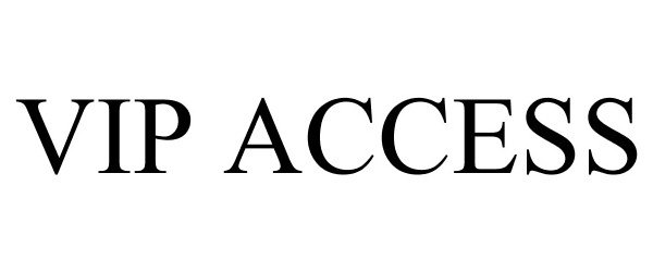 Trademark Logo VIP ACCESS
