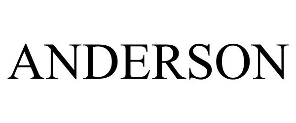 Trademark Logo ANDERSON