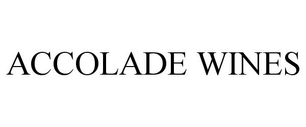 Trademark Logo ACCOLADE WINES