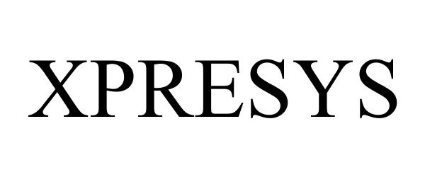 Trademark Logo XPRESYS