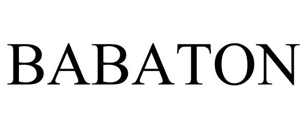 Trademark Logo BABATON