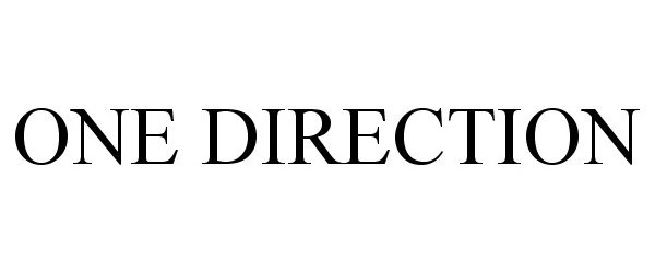 Trademark Logo ONE DIRECTION