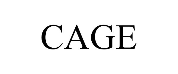 Trademark Logo CAGE