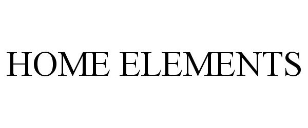 Trademark Logo HOME ELEMENTS