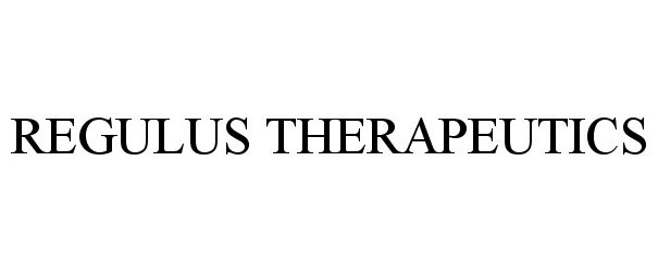 REGULUS THERAPEUTICS