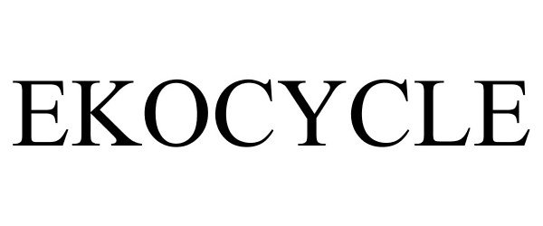 Trademark Logo EKOCYCLE
