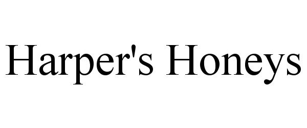 Trademark Logo HARPER'S HONEYS