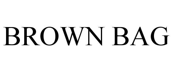 Trademark Logo BROWN BAG