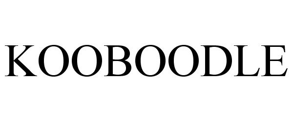 Trademark Logo KOOBOODLE