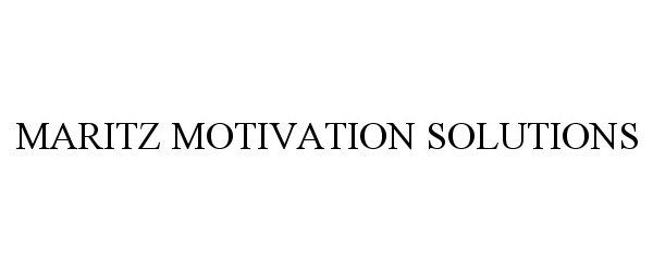  MARITZ MOTIVATION SOLUTIONS