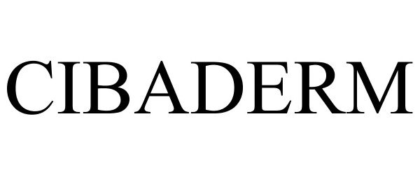 Trademark Logo CIBADERM