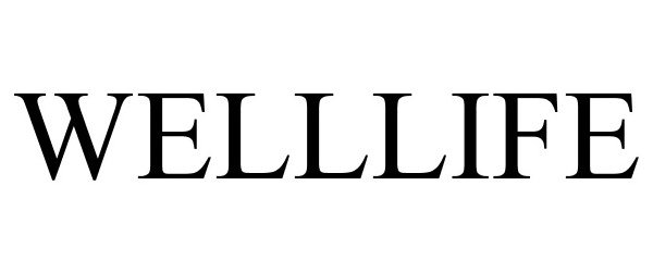 Trademark Logo WELLLIFE