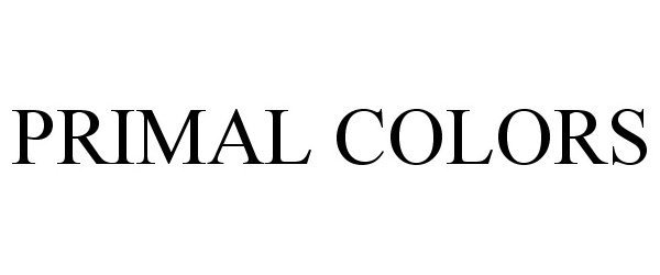 Trademark Logo PRIMAL COLORS