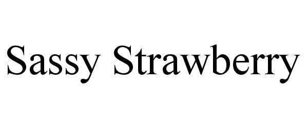 Trademark Logo SASSY STRAWBERRY