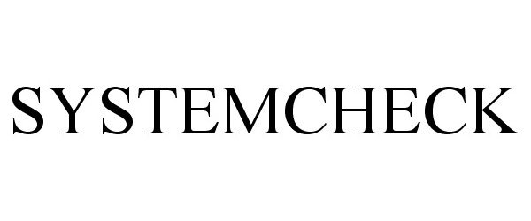 Trademark Logo SYSTEMCHECK