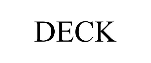 Trademark Logo DECK