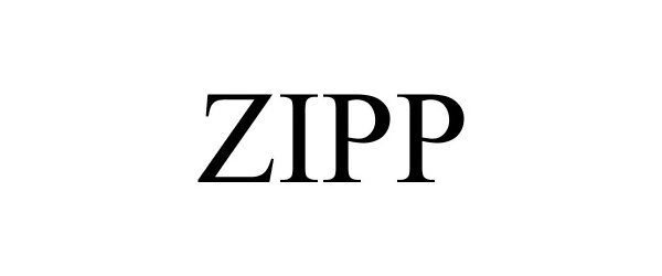 Trademark Logo ZIPP