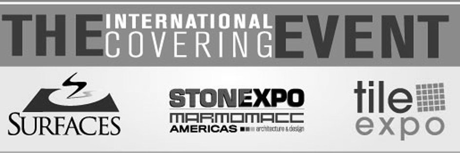 Trademark Logo THE INTERNATIONAL COVERING EVENT SURFACES STONEXPO MARMOMACC AMERICAS ARCHITECTURE &amp; DESIGN TILE EXPO