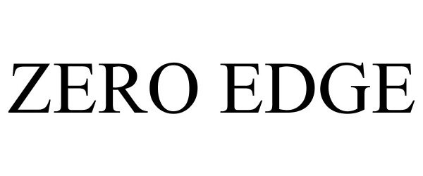 Trademark Logo ZERO EDGE