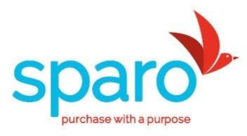 Trademark Logo SPARO PURCHASE WITH A PURPOSE