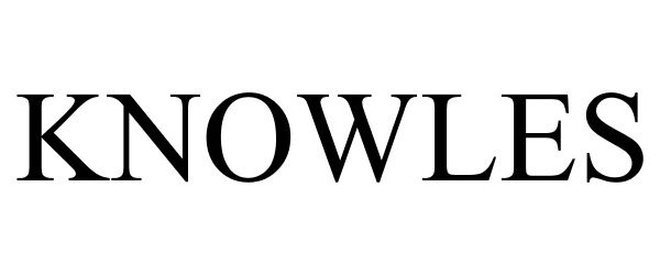 Trademark Logo KNOWLES