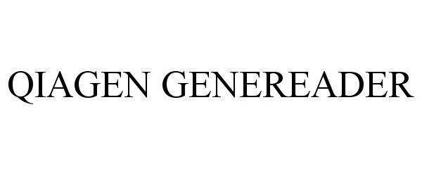 Trademark Logo QIAGEN GENEREADER