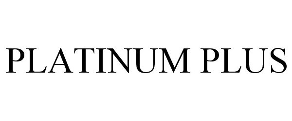 Trademark Logo PLATINUM PLUS