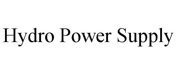Trademark Logo HYDRO POWER SUPPLY