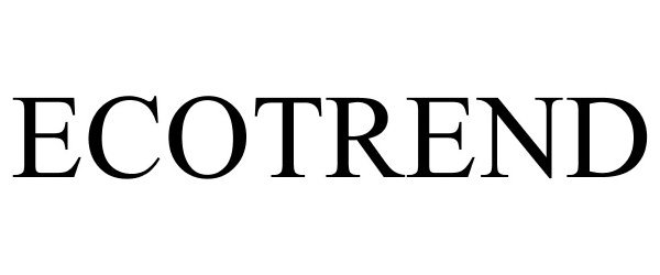 Trademark Logo ECOTREND