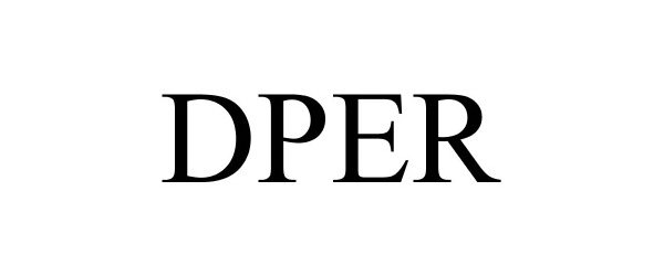 Trademark Logo DPER