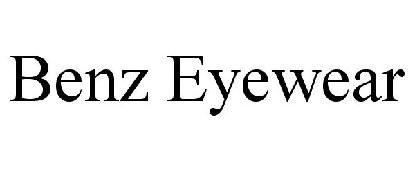 Trademark Logo BENZ EYEWEAR