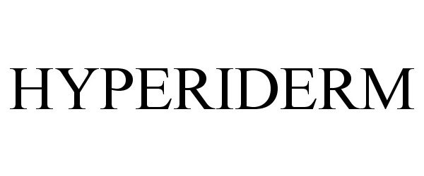 Trademark Logo HYPERIDERM