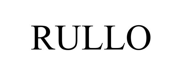 Trademark Logo RULLO