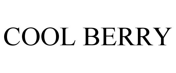 Trademark Logo COOL BERRY