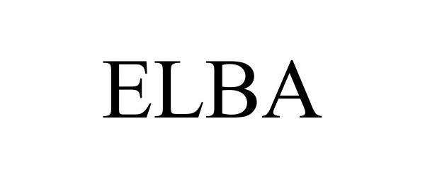 Trademark Logo ELBA